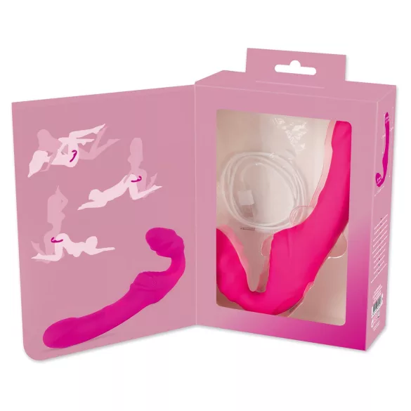 You2Toys - Double2Teaser - anlegbarer Vibrator ohne Haltegurt (pink)