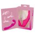 DoubleTeaser - Tragbarer Vibrator ohne Halterung (Pink)