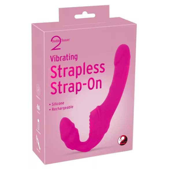 You2Toys - Double2Teaser - anlegbarer Vibrator ohne Haltegurt (pink)