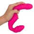 DoubleTeaser - Tragbarer Vibrator ohne Halterung (Pink)
