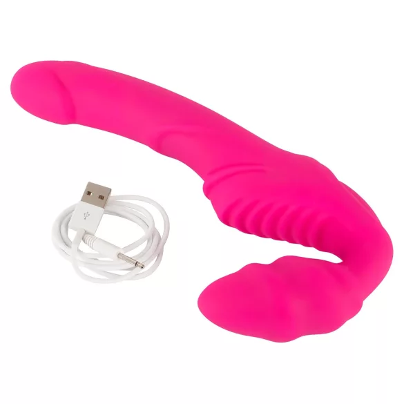 You2Toys - Double2Teaser - anlegbarer Vibrator ohne Haltegurt (pink)