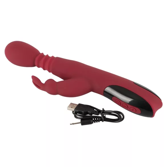 You2Toys Massager - stoßender, rotierender, wärmender G-Punkt-Vibrator (rot)