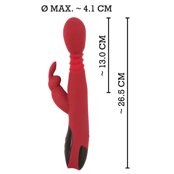 You2Toys Massager - stoßender, rotierender, wärmender G-Punkt-Vibrator (rot)