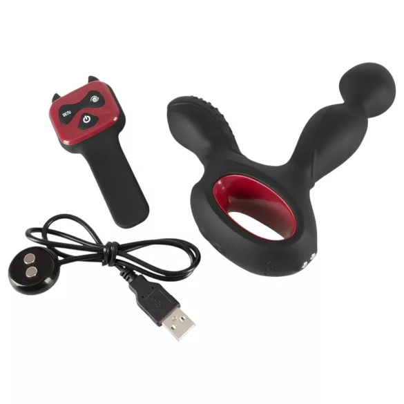 You2Toys Massager - Rotierender, wärmender Prostatavibrator (schwarz)