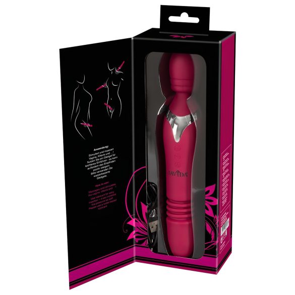 Javida Thrusting - 3in1 Massieren Vibrator (rot)