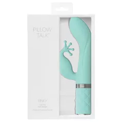   Pillow Talk Kinky - wiederaufladbarer G-Punkt-Vibrator mit 2 Motoren (türkis)