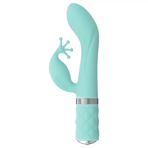 Pillow Talk Kinky - wiederaufladbarer G-Punkt-Vibrator mit 2 Motoren (türkis)