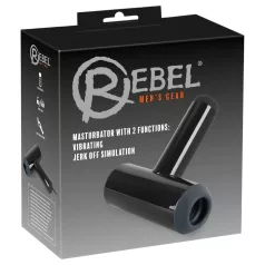 Rebel - Auf & Ab Bewegungs-Vibratoren-Masturbator (schwarz)