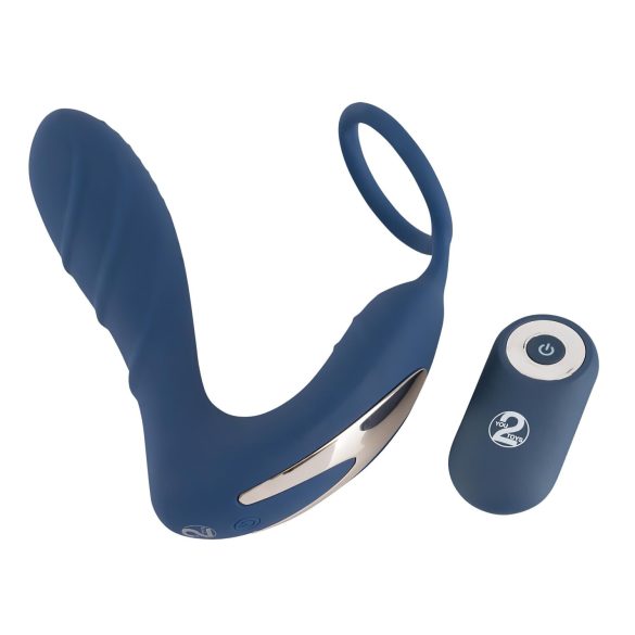 You2Toys Prostata-Plug - Anal-Vibrator mit Penisring (blau)