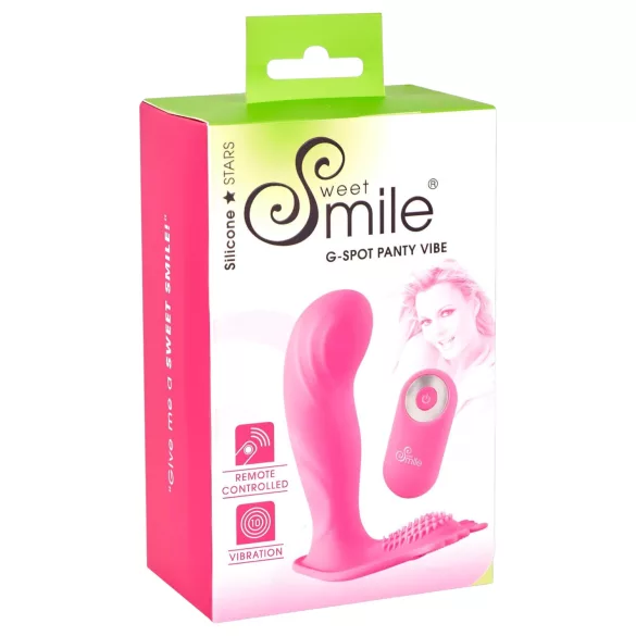 SMILE G-Spot Panty - tragbarer Akku-Vibrator mit Funkfernbedienung (pink)