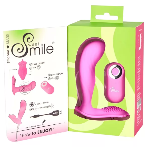 SMILE G-Spot Panty - tragbarer Akku-Vibrator mit Funkfernbedienung (pink)