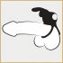 Happyrabbit Cock - Wasserdichter, Akku-Penis- und Hodenring (Schwarz)