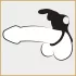 Happyrabbit Cock - Wasserdicht, Akku Penis- und Hodenring (Schwarz)