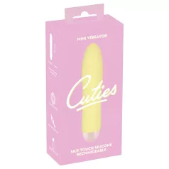 Cuties Mini Yellow - Akku-Silikonstabvibrator (gelb)