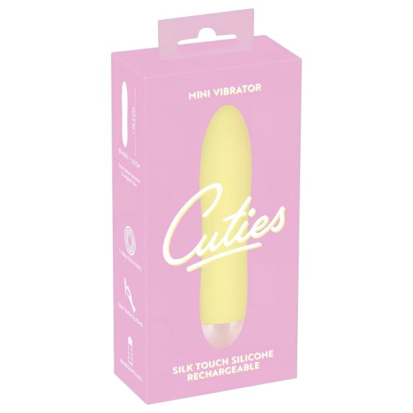 Cuties Mini Gelb - Akku, Silikonstabvibrator (Gelb)