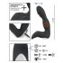 Rebel - Wiederaufladbarer Prostata-Vibrator mit Penis (schwarz)