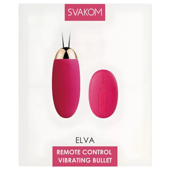 Svakom Elva - wiederaufladbares, ferngesteuertes Vibro-Ei (rot)