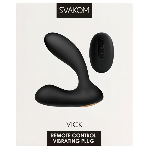 Svakom Vick - Wasserfester Prostata- und G-Punkt-Vibrator (Schwarz)