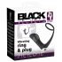 Black Velvet - Analvibrator mit Penissring (schwarz)