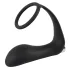 Black Velvet - Analvibrator mit Penissring (schwarz)