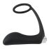 Black Velvet - Analvibrator mit Penisring (schwarz)