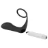 Black Velvet - Analvibrator mit Penissring (schwarz)