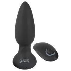 Black Velvet - Drehender Perlen Anale Vibrator (schwarz)