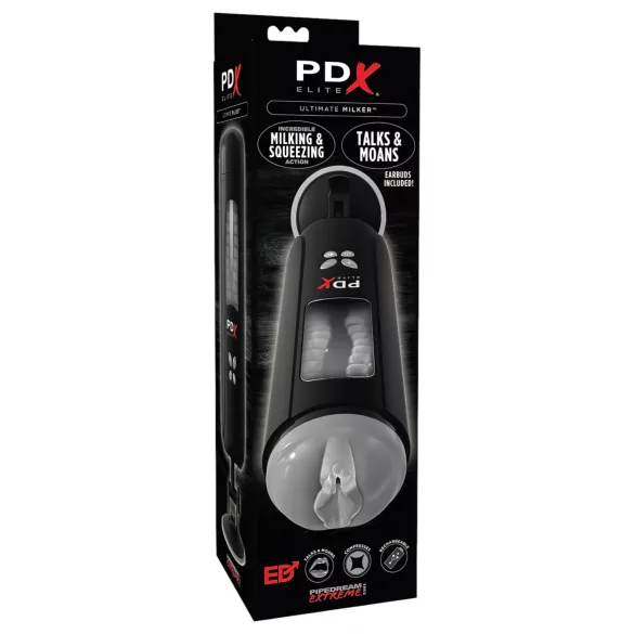PDX Ultimate Milker - Saug-, Vibro-Masturbator (schwarz)