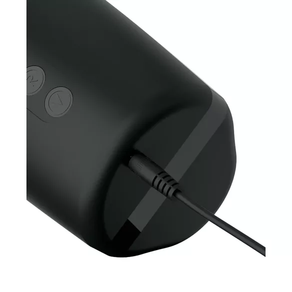 PDX Elite Moto Bator 2 - Saugender, auf- und abbewegender Masturbator (schwarz)