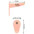 You2Toys - Strap-On - Wiederaufladbarer, Hautfarbener Vibrator zum Anschnallen