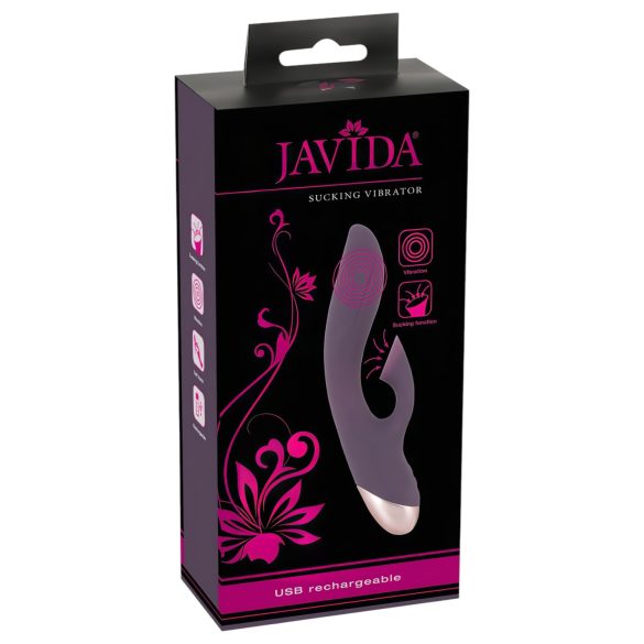 Javida - Wasserdichter Vibrator mit Klitorissauger (lila)