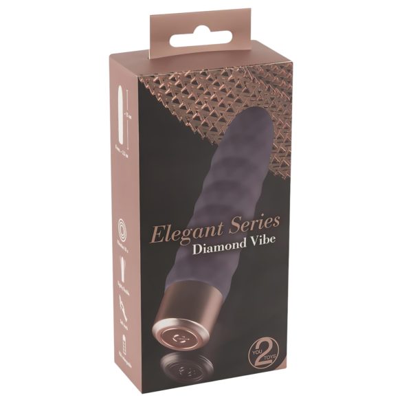 You2Toys Elegant Diamond - Akku-Stabvibrator (Lila)
