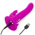 Happyrabbit Strap-On - lila Kaninchen Strap-On Vibrator