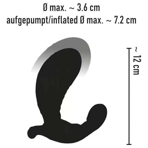 You2Toys - Aufblasbarer Funkvibrator (schwarz)
