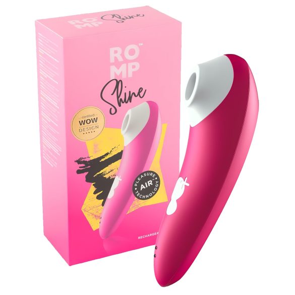 ROMP Shine - Wasserdichter Luftwellen-Vibrator in Pink für die Klitoris