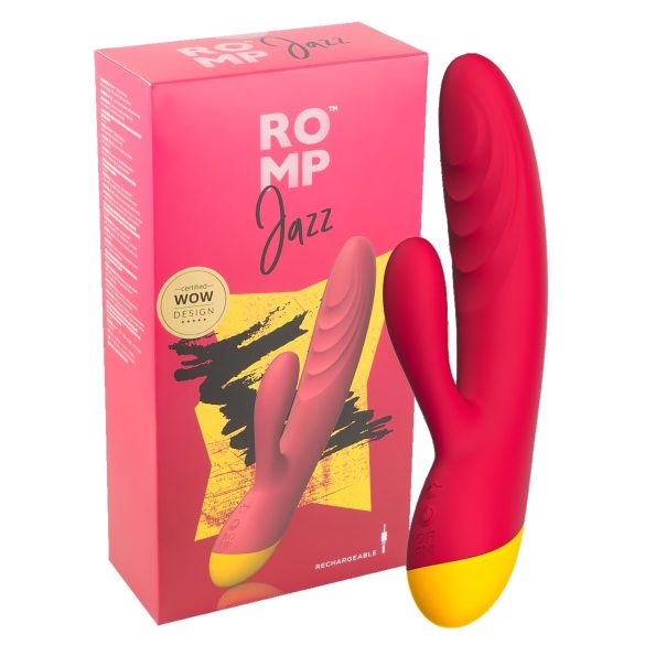 ROMP Jazz - Wasserdichter G-Punkt-Vibrator mit Klitorisarm (Pink)
