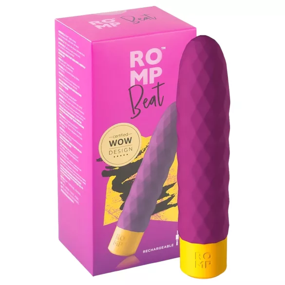 ROMP Beat - Wiederaufladbarer wasserdichter Stabvibrator (Lila)