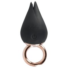   Belou - Akku-betriebener, wasserdichter Klitoris-Vibrator (schwarz)