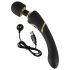 Cleopatra Wand - Akku, wasserdicht, Massagestab Vibrator (schwarz)