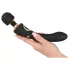 Cleopatra Wand - Akku-vibrationsgerät, wasserdicht (schwarz)