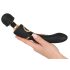 Cleopatra Wand - Akku, wasserdicht, Massagestab Vibrator (schwarz)