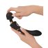 Cleopatra Wand - Akku, wasserdicht, Massagestab Vibrator (schwarz)