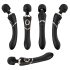 Cleopatra Wand - Akku, wasserdicht, Massagestab Vibrator (schwarz)