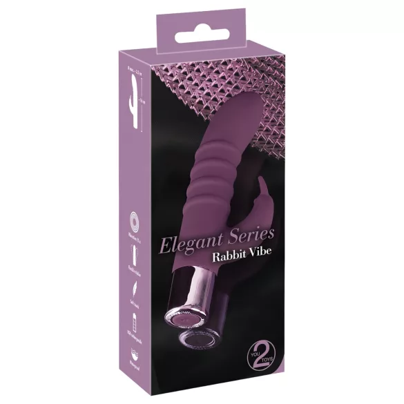Rabbit Vibe - Akkus G-Punkt Vibrator mit Klitorisstimulator (Lila)