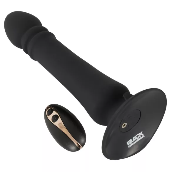 Black Velvets - wiederaufladbarer, stoßender Analvibrator (schwarz)