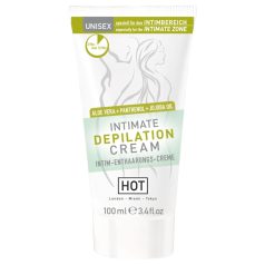 HOT Intimate - Intim-Haarentfernung Creme mit Spatel (100ml)