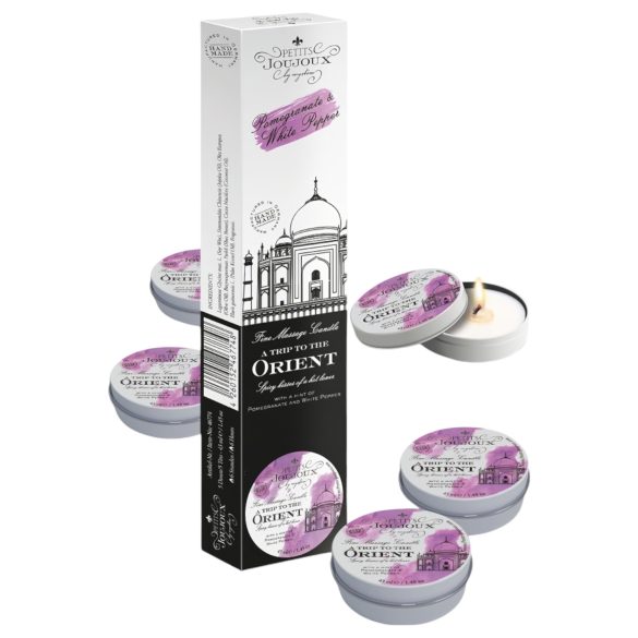 Petits Joujoux - Massagekerze - Granatapfel-Weiße Pfeffer (5x43ml)