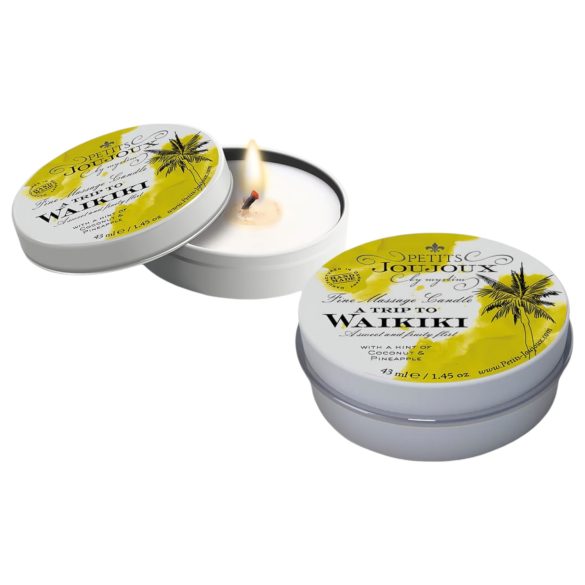 Petits Joujoux Waikiki: Massagekerze Kokos-Ananas (43ml)