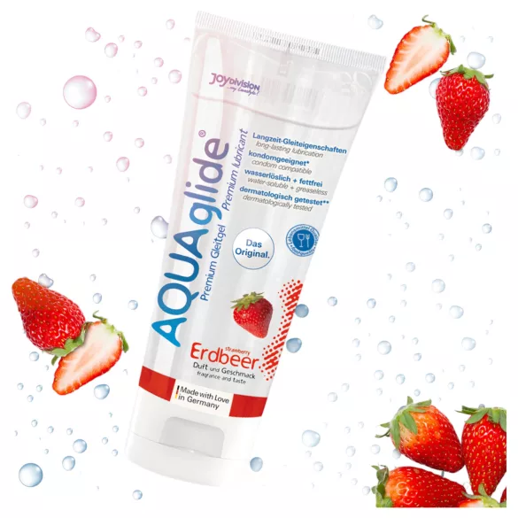 AQUAglide - wasserbasiertes Gleitmittel - Erdbeere (100ml)