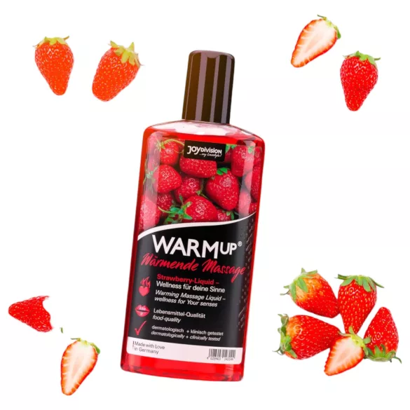 JoyDivision WARMup - wärmendes Massageöl - Erdbeere (150ml)